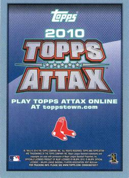 2010 Topps Update - Attax Code Cards #NNO Kevin Youkilis Back