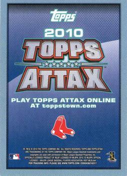 2010 Topps Update - Attax Code Cards #NNO Victor Martinez Back