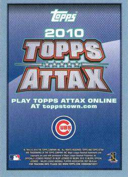 2010 Topps Update - Attax Code Cards #NNO Alfonso Soriano Back