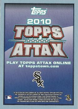 2010 Topps Update - Attax Code Cards #NNO Paul Konerko Back