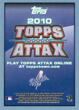2010 Topps Update - Attax Code Cards #NNO Clayton Kershaw Back