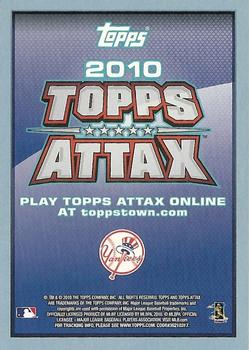 2010 Topps Update - Attax Code Cards #NNO Derek Jeter Back