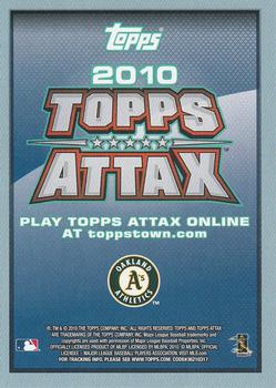 2010 Topps Update - Attax Code Cards #NNO Kurt Suzuki Back