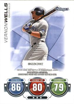 2010 Topps Update - Attax Code Cards #NNO Vernon Wells Front