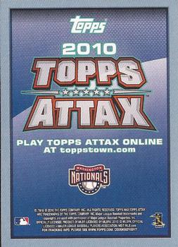 2010 Topps Update - Attax Code Cards #NNO Stephen Strasburg Back