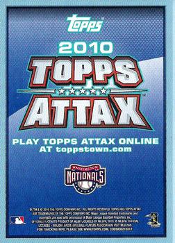 2010 Topps Update - Attax Code Cards #NNO Adam Dunn Back