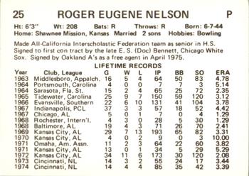 1975 Tucson Toros #13 Roger Nelson Back