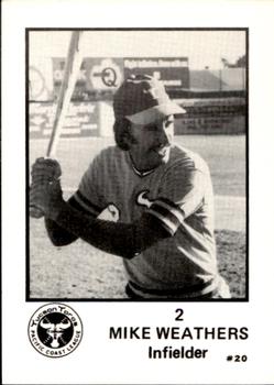 1975 Tucson Toros #20 Mike Weathers Front