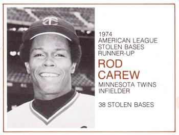 1974 Greyhound Heroes of Base Paths #NNO Rod Carew Front