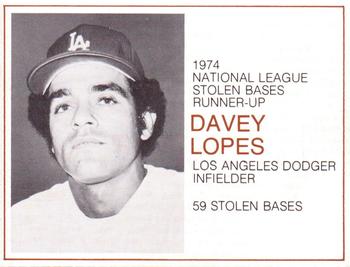 1974 Greyhound Heroes of Base Paths #NNO Davey Lopes Front