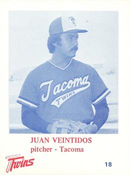 1975 KMO Radio Tacoma Twins #18 Juan Veintidos Front