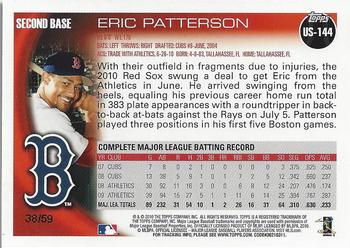 2010 Topps Update - Black #US-144 Eric Patterson Back