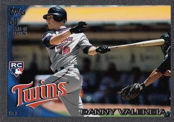2010 Topps Update - Black #US-191 Danny Valencia Front