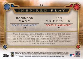 2015 Topps - Inspired Play #I-2 Ken Griffey Jr. / Robinson Cano Back