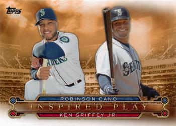 2015 Topps - Inspired Play #I-2 Ken Griffey Jr. / Robinson Cano Front