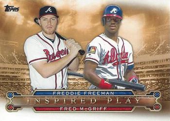 2015 Topps - Inspired Play #I-10 Fred McGriff / Freddie Freeman Front