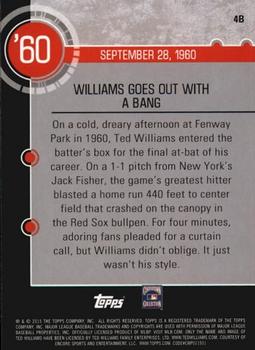 2015 Topps - Baseball History #4B Ted Williams Back