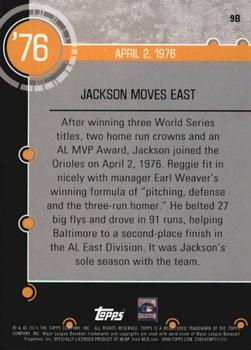 2015 Topps - Baseball History #9B Reggie Jackson Back
