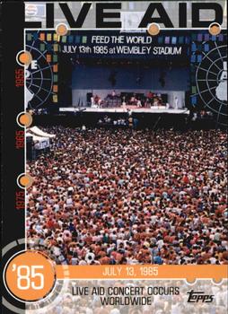 2015 Topps - Baseball History #14A Live Aid Concert Front