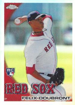 2010 Topps Update - Chrome Rookie Refractors #CHR49 Felix Doubront Front