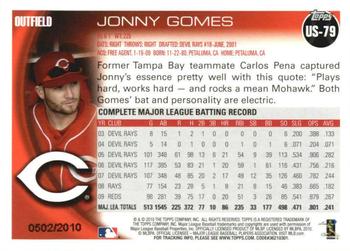 2010 Topps Update - Gold #US-79 Jonny Gomes Back