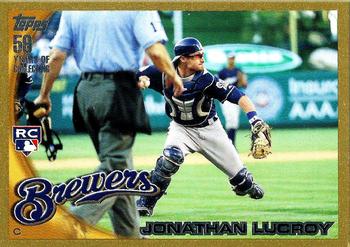 2010 Topps Update - Gold #US-143 Jonathan Lucroy Front