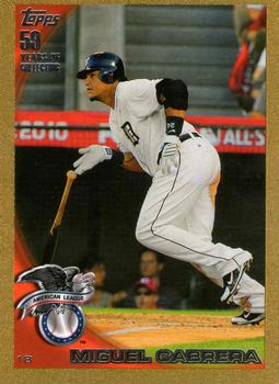 2010 Topps Update - Gold #US-250 Miguel Cabrera Front