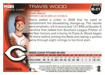 2010 Topps Update - Gold #US-271 Travis Wood Back