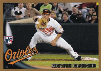 2010 Topps Update - Gold #US-282 Rhyne Hughes Front
