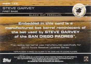 2010 Topps Update - Manufactured Bat Barrel Black #MBB-128 Steve Garvey Back