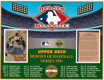 1991 Upper Deck Heroes of Baseball Sheets #NNO Reggie Jackson Front