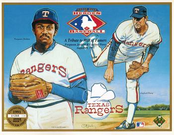 1991 Upper Deck Heroes of Baseball Sheets #NNO Fergie Jenkins / Gaylord Perry Front