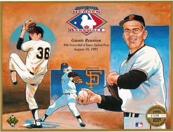 1991 Upper Deck Heroes of Baseball Sheets #NNO Gaylord Perry Front