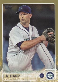 2015 Topps - Gold #414 J.A. Happ Front
