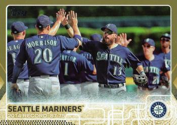 2015 Topps - Gold #465 Seattle Mariners Front
