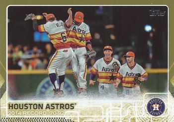 2015 Topps - Gold #496 Houston Astros Front