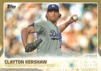 2015 Topps - Gold #545 Clayton Kershaw Front
