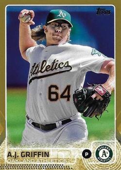 2015 Topps - Gold #554 A.J. Griffin Front