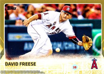 2015 Topps - Gold #610 David Freese Front