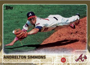 2015 Topps - Gold #651 Andrelton Simmons Front