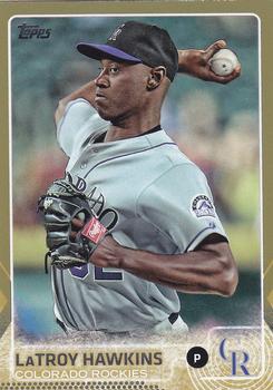 2015 Topps - Gold #683 LaTroy Hawkins Front