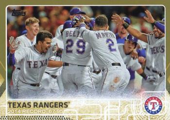 2015 Topps - Gold #698 Texas Rangers Front