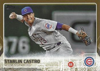2015 Topps - Gold #43 Starlin Castro Front