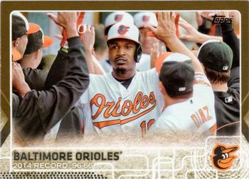 2015 Topps - Gold #19 Baltimore Orioles Front