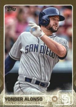 2015 Topps - Gold #99 Yonder Alonso Front
