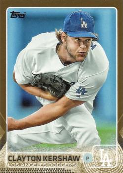 2015 Topps - Gold #100 Clayton Kershaw Front