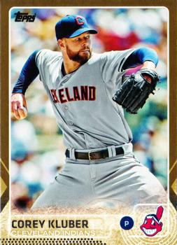 2015 Topps - Gold #122 Corey Kluber Front