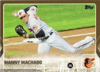 2015 Topps - Gold #136 Manny Machado Front