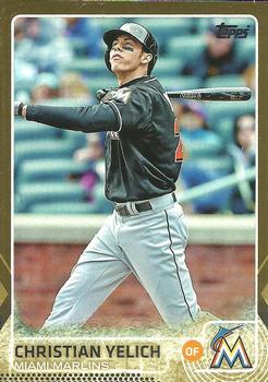 2015 Topps - Gold #178 Christian Yelich Front