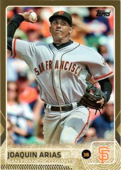 2015 Topps - Gold #299 Joaquin Arias Front